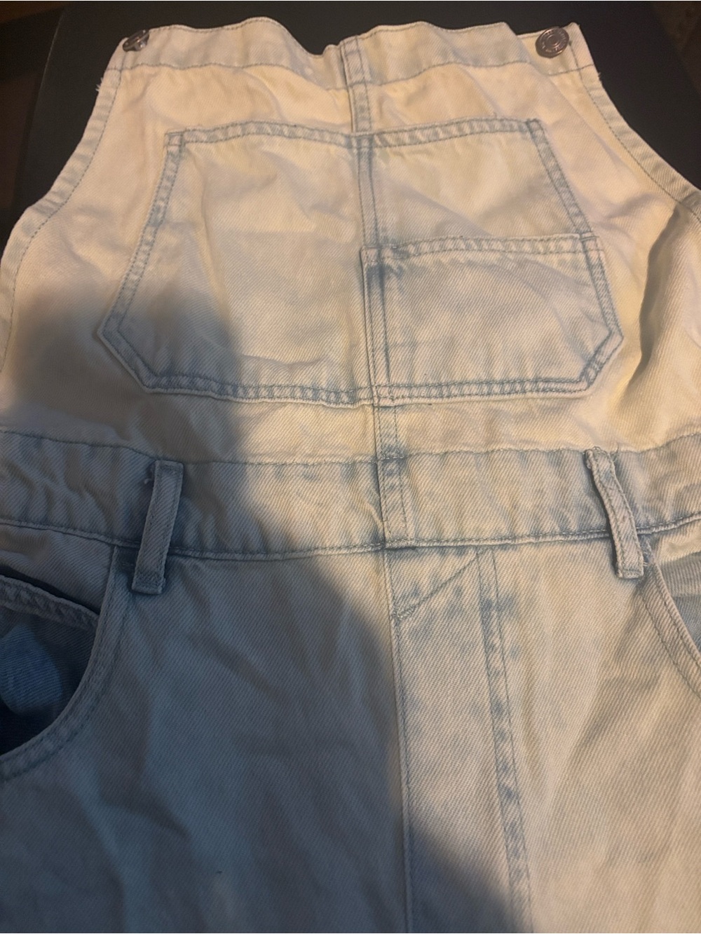 We The Free Light Mint Green Hint Denim Overalls Jumpsuit